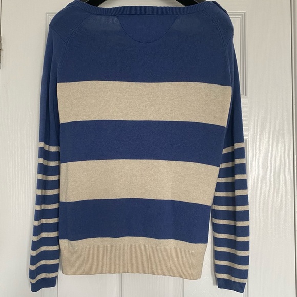 Wilfred Free | Vintage Blue and White Striped Starboard Sweater - Picture 8 of 14